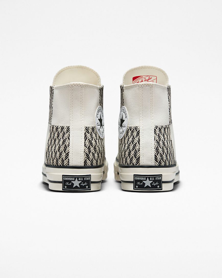 Men's Converse Chuck 70 Patchwork High Top Shoes Beige / White / Black | AU 6935ED